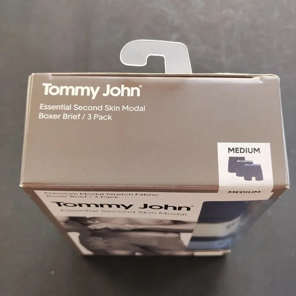Tommy John Essential Modal Boxer Briefs - Navy Blue. - Picture 5 of 8